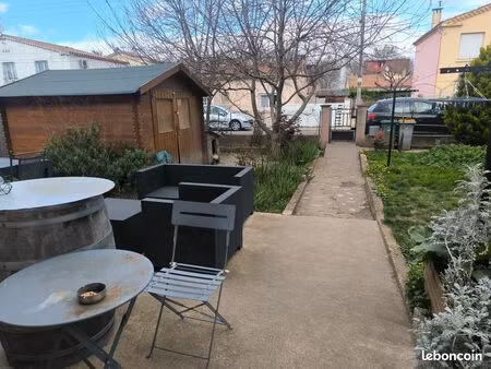 maison grand t2 + bureau limoux proche centre