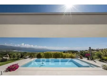 sagone  région d'ajaccio  maison d'architecte avec splendide vue