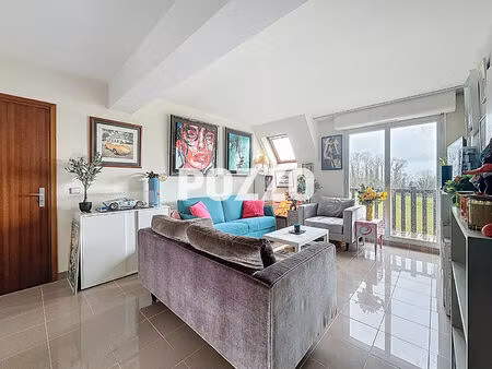 tourgéville - t3 - duplex lumineux avec vue mer dégagée