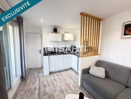 t2 rénové et climatisé avec vue  loggia et parking