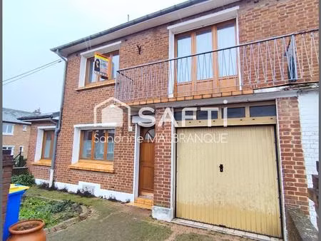 maison de semi individuelle 3 chambres  garage  sous sol complet et jardin