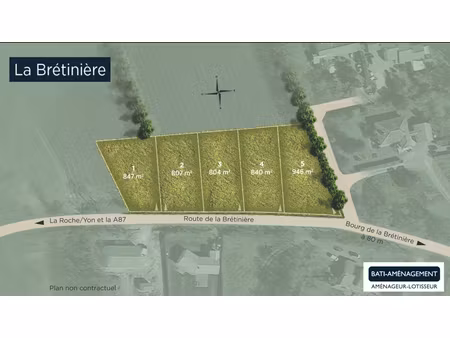 terrain la roche sur yon 807 m2