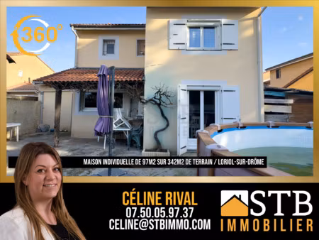 maison individuelle de 97m2 sur 342m2 de terrain