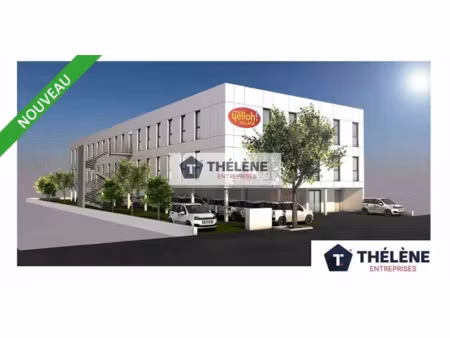 v0010 - gard - aigues mortes - a vendre - bureaux neufs 1250 m² - erp 5 - divisibles a par