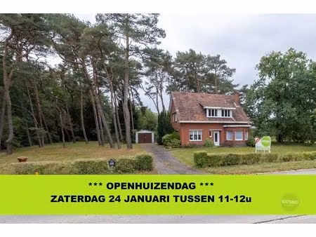 vrijstaande woning op royaal perceel met bos in mol-sluis