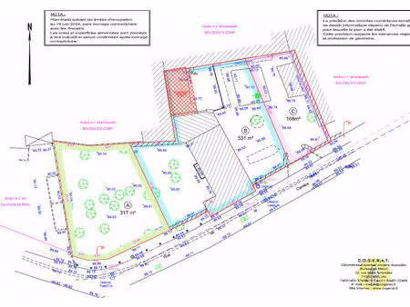 vente terrain  168.00m²  réau