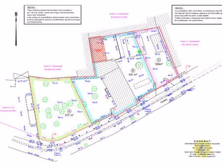 vente terrain  216.00m²  réau