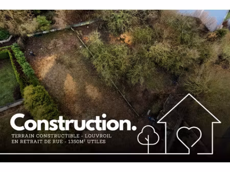 achat terrain 1 355m² louvroil 59720