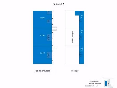 a louer : locaux neufs - stockage - activités/bureaux - logistique urbaine