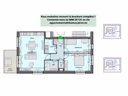 appartement à vendre à rue marguerite depasse 6 gilly (vbd72429)