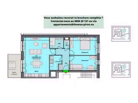 appartement à vendre à rue marguerite depasse 6 gilly (vbd72430)
