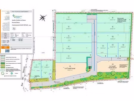 vente terrain 507 m² saint-épain (37800)