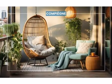 vente appartement neuf 3 pièces 57m2 compiègne - 243000 € - surface privée