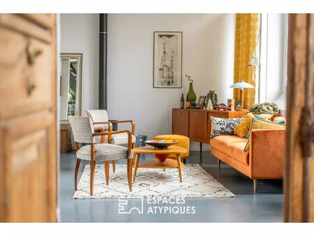 maison familiale à l'esprit loft avec piscine au coeur de la possonnière