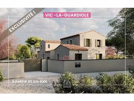 vente maison neuf 5 pièces 114m2 vic-la-gardiole - 599000 € - surface privée