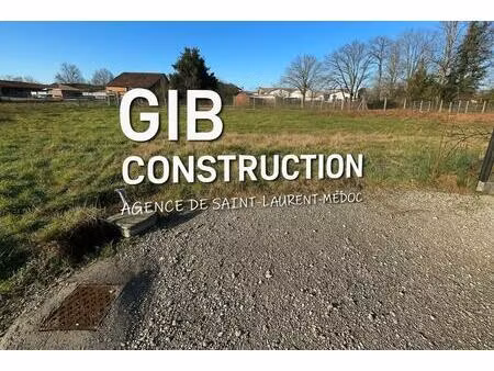 vente terrain à construire 1100 m² margaux-cantenac (33460)