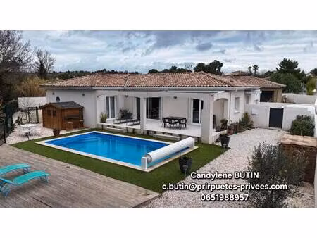 magnifique villa de 127m2 avec piscine et grand garage sur 801m2