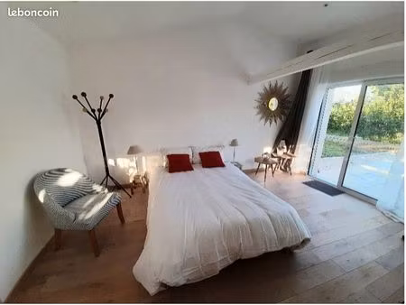 a louer studio meublé calheta comme neuf – calme et arboré - saubens