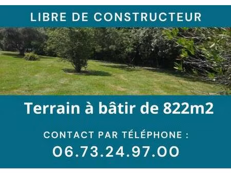 terrain constructible à vendre