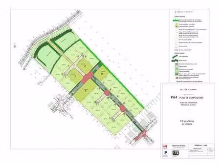 terrain constructible viabilisé à vendre