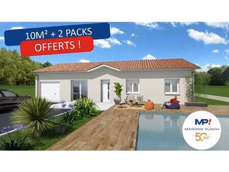 terrain avec maison neuve à vendre