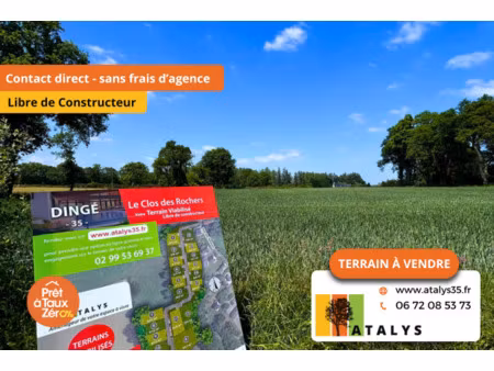 vente terrain à dingé (35440) : à vendre / dingé