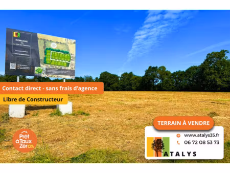 vente terrain à romagné (35133) : à vendre / romagné