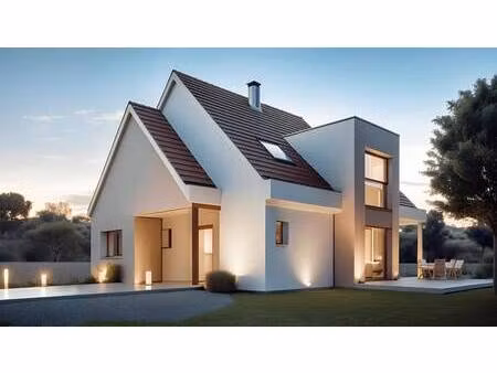 terrain avec maison neuve à vendre