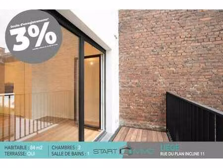 magnifique appartement (84m²)  2 chambres avec terrasse.