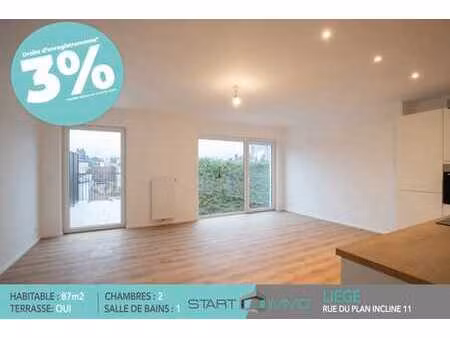 magnifique appartement (87²)  2 chambres avec terrasse.