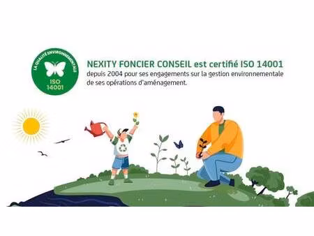 terrain constructible viabilisé à vendre