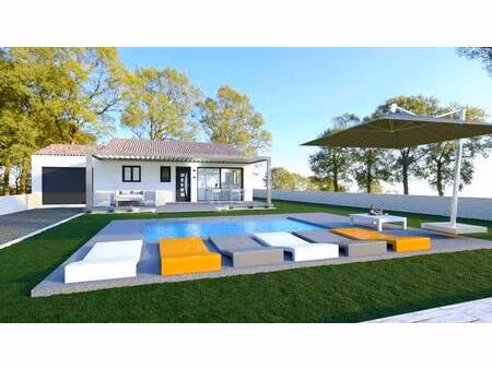 terrain avec maison neuve à vendre