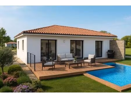 terrain avec maison neuve à vendre