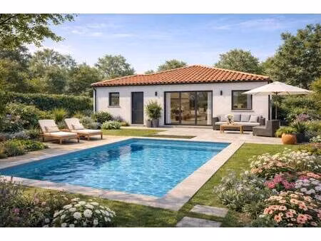 terrain avec maison neuve à vendre