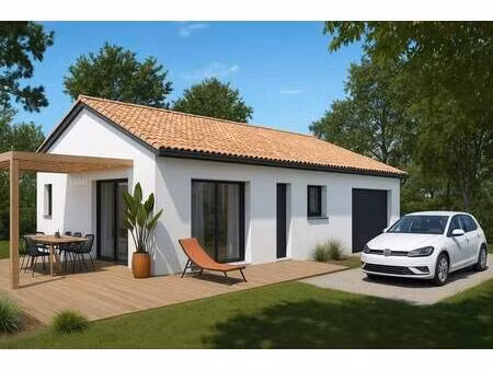 terrain avec maison neuve à vendre