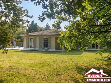 ◊ maison à vendre le temple – plain-pied 120m²  4 chambres  piscine & garage  terrain 3000