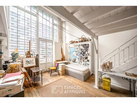 authentique atelier d'artiste en dernier étage à rénover - place de mexico