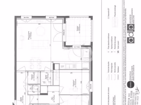 appartement 3 pièces 76 m²