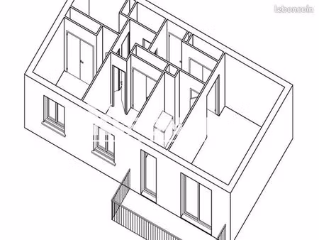 appartement 3 pièces 62 m²