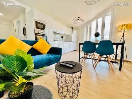 duplex 4 chambres – terrasse – dernier étage – meublé & équipé