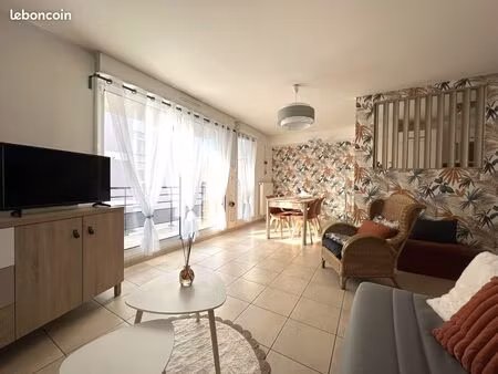 appartement 3 pièces meublé 72m2 – balcon + parking