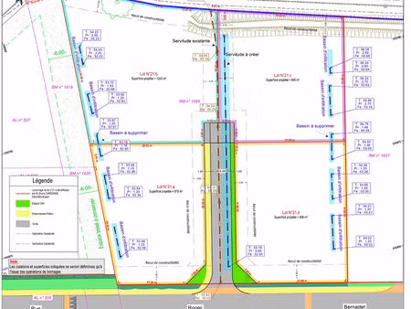 terrain mont de marsan 878 m2