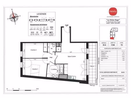 st nazaire - apt - t3