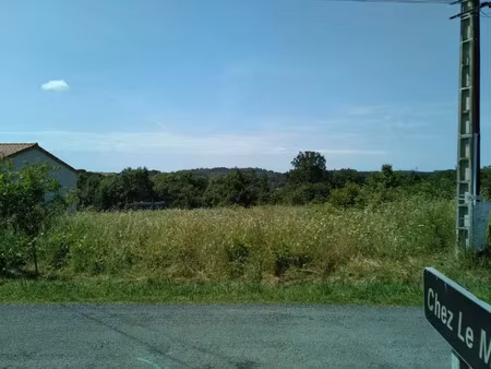 vente terrain 1500 m² à orignolles (17210)  25 000 €