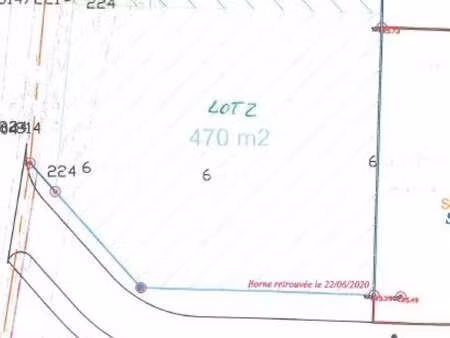 vente terrain à yffiniac (22120) : à vendre / 470m² yffiniac