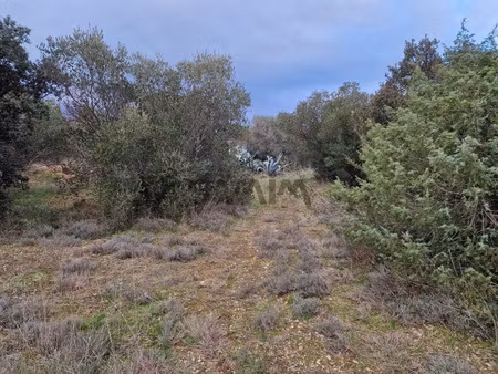 a vendre terrain de loisirs en garrigue non constructible