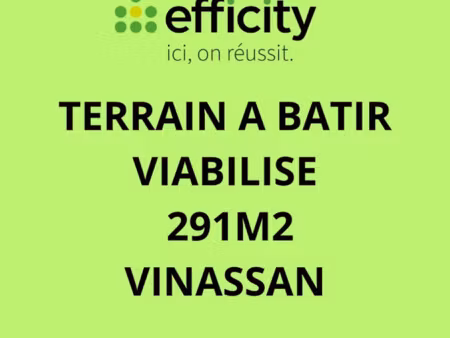vente terrain 291 m² à vinassan (11110)  87 000 €