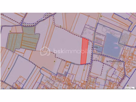 vente terrain 9653 m² à thors (17160)  143 100 €