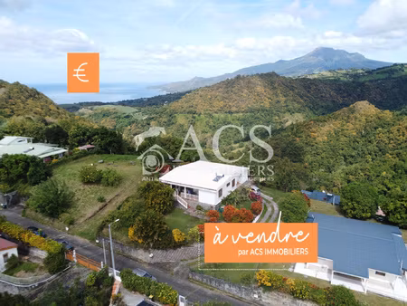 villa familiale avec vue imprenable sur la pelée - le morne-