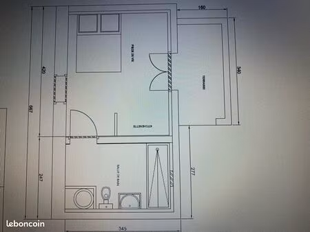 studio meublé climatisation réversible charges comprises